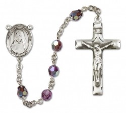 St. Pauline Visintainer Sterling Silver Heirloom Rosary Squared Crucifix [RBEN0316]