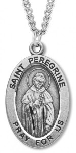 St. Peregrine Medal Sterling Silver [HMM1136]