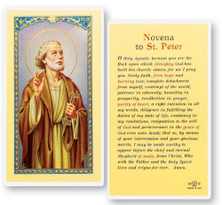 St. Peter Novena Laminated Prayer Card [HPR518]