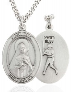 St. Rita of Cascia Baseball Medal [EN6312]