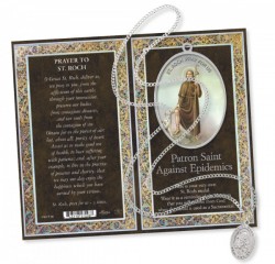 St. Roch Medal in Pewter with Bi-Fold Prayer Card [HMP065]