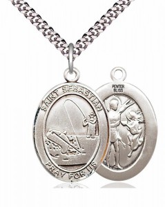 St. Sebastian Fishing Patron Saint Medal [EN6319]