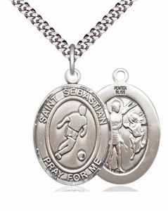 St. Sebastian Soccer Medal [EN6295]