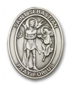 St. Sebastian Visor Clip [AUBVC088]