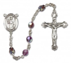 St. Uriel Sterling Silver Heirloom Rosary Fancy Crucifix [RBEN1409]