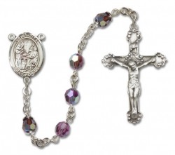 St. Zita Sterling Silver Heirloom Rosary Fancy Crucifix [RBEN1425]
