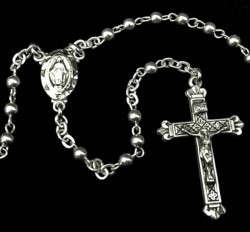 Sterling Silver Child's Keepsake Rosary 3mm [HMRB830]