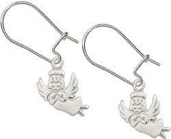 Sterling Silver Guardian Angel Dangle Earrings [BC0124]
