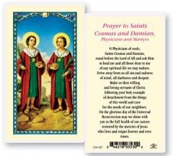 Sts Cosmos And Damian Laminated Prayer Cards 25 Pack [HPR427]