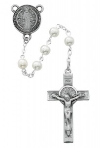 Textured Crucifix St. Benedict Rosary [MVRB1185]