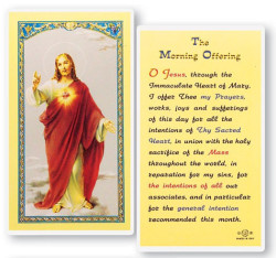 The Morning Offering Laminated Prayer Card [HPR175]