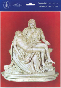 The Pieta by Michelangelo Print - Sold in 3 Per Pack [HFA4856]