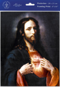 The Sacred Heart of Jesus by Ponce Print - Sold in 3 Per Pack [HFA4826]