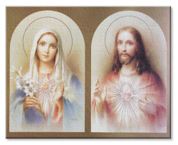 The Sacred Hearts 8x10 Stretched Canvas Print [HFA4744]