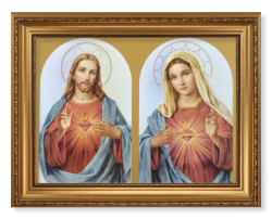 The Sacred Hearts with Halos 12x16 Framed Print Artboard [HFA5141]