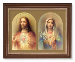 The Sacred Hearts with Lily 11x14 Framed Print Artboard [HFA5003]
