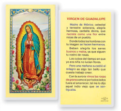 Virgen De Guadalupe Madre Laminated Spanish Prayer Card [HPRS879]