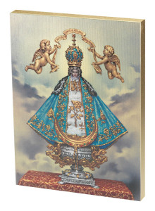 Virgen San Juan de Los Lagos Embossed Wood Plaque [HWP263]