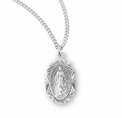 Women's Fancy Point and Bead Miraculous Medal [HMM3257]