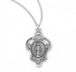 Women's Leaf and Scroll Miraculous Pendant [HMM3228]