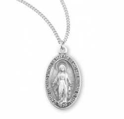 Women's Modest Miraculous Medal Necklace [HMM3252]