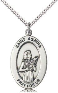 Women's St. Agatha of Nurses Necklace [DM1003]