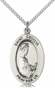 Women's St. Cecilia of Musicians Necklace [DM1016]