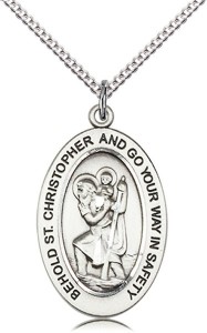 Women's St. Christopher of Travelers Necklace [DM1022]