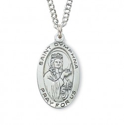 Women's St. Dymphna Medal Sterling Silver [MVM1061]