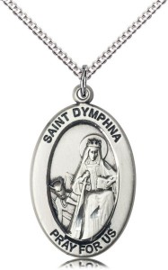 Women's St. Dymphna of Mental Illness Necklace [DM1032]