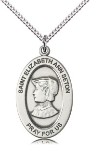 Women's St. Elizabeth Ann Seton Oval Necklace [DM1224]