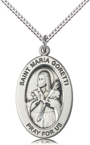 Women's St. Maria Goretti Oval Necklace [DM1208]