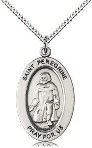 Women's St. Peregrine Against Cancer Necklace [DM1088]