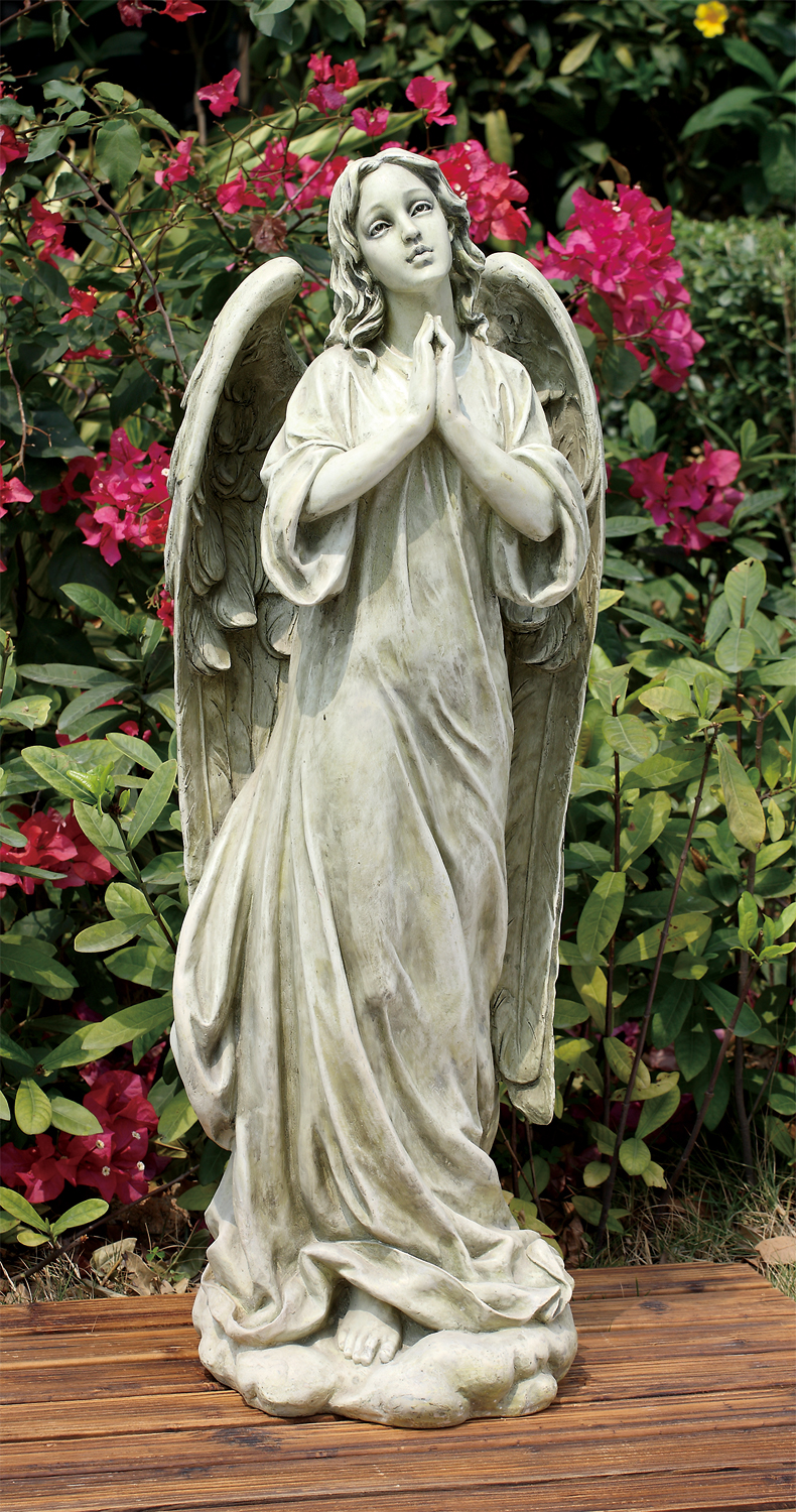 Stone Garden Angel Statue Pin Di The Catholic Company Su Sacred