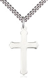 Cross Pendant with Heart Tips