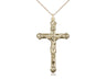 Men's Slim Textured Crucifix Necklace