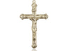 Men's Slim Textured Crucifix Necklace