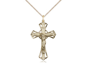Women's Open-Cut Crucifix Pendant