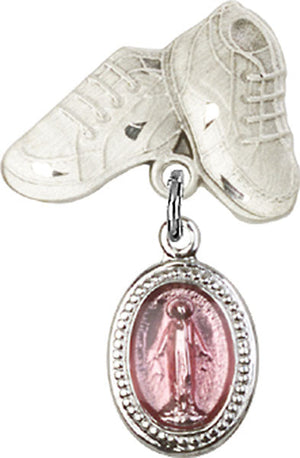 Pink Miraculous Charm and Baby Boots Pin