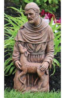 St. Francis With Fawn 21 inches