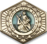 St. Christopher Hexagon Visor Clip