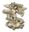 St. Michael the Archangel with Dragon Visor Clip