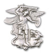 St. Michael the Archangel with Dragon Visor Clip