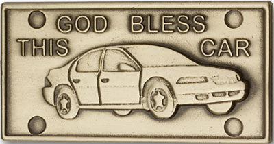 God Bless This Car Visor Clip