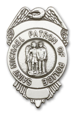 St. Michael Patron of Police Visor Clip