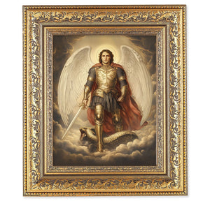 St Michael the Archangel In Armor Framed Print