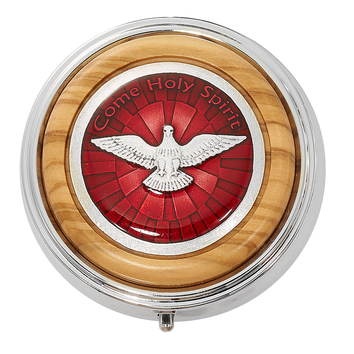 Olive Wood Holy Spirit Rosary Box