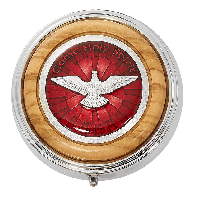 Olive Wood Holy Spirit Rosary Box