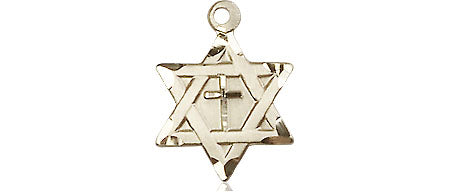 Star of David with Cross Pendant