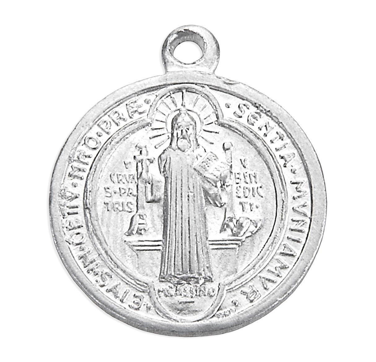 Saint Benedict Medal 1 Inch Aluminum - Italian Made Jubilee Medal